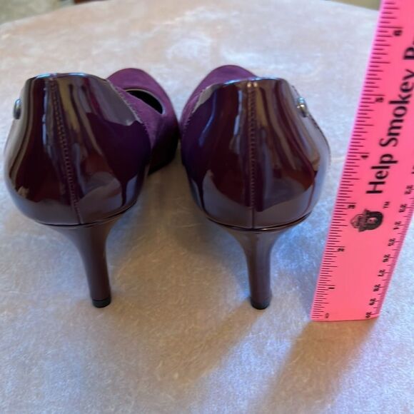 Life Stride Flex SZ 8.5 SOFT SYSTEM Plum Cranberry Pumps EUC - Picture 5 of 10